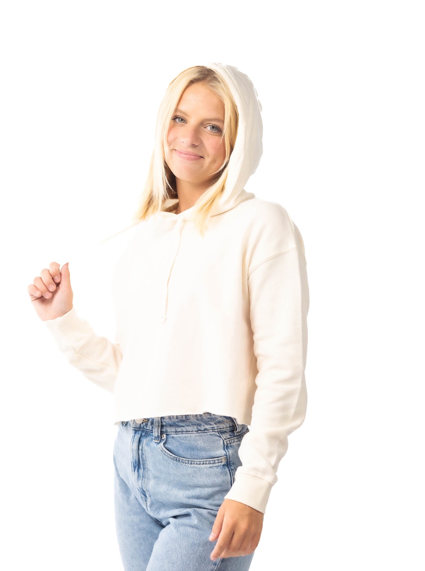 Independent Trading Co. Women’s Lightweight Crop Hooded Sweatshirt