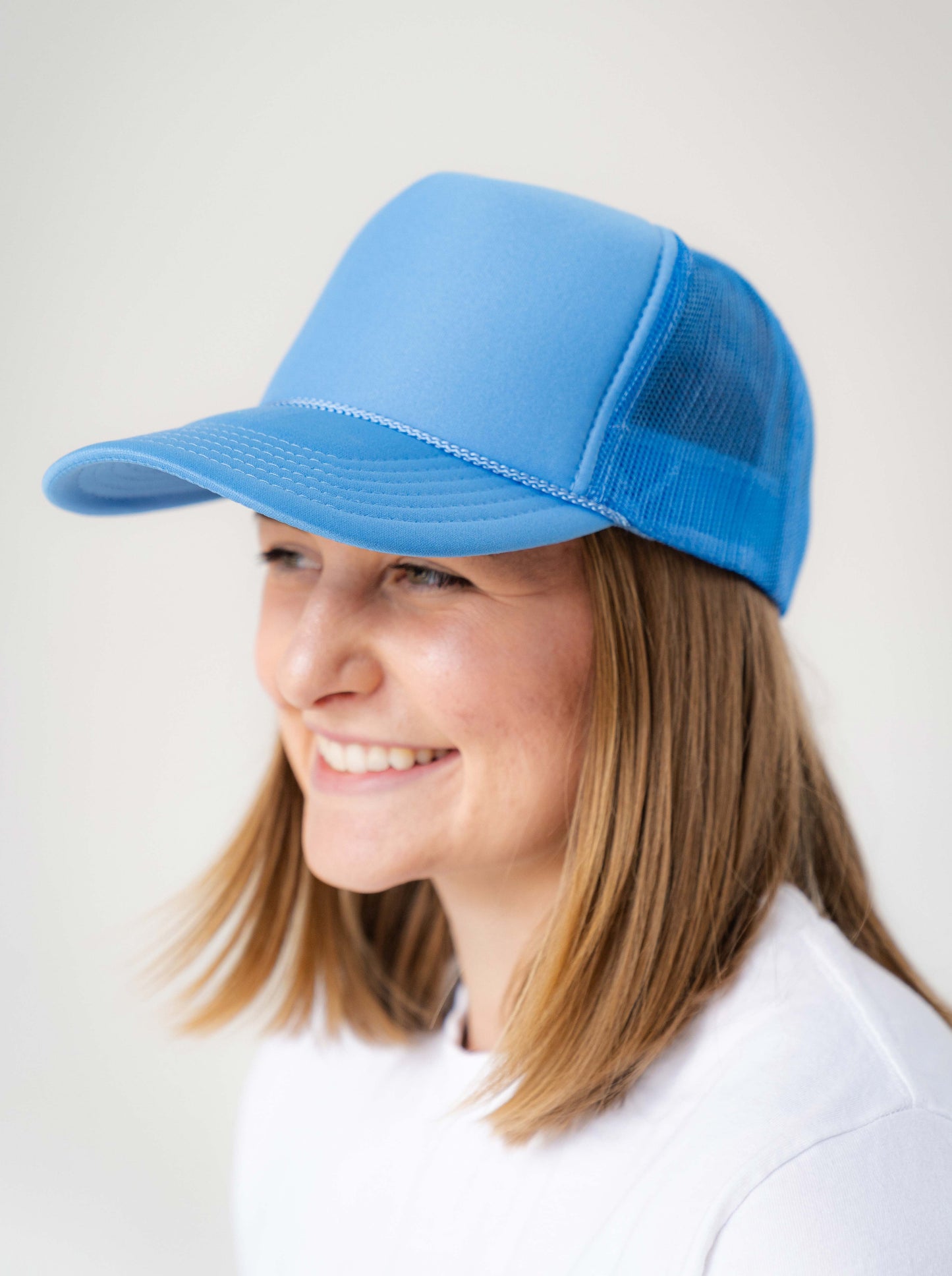 Otto Cap 5 Panel High Crown Mesh Back Trucker Hat