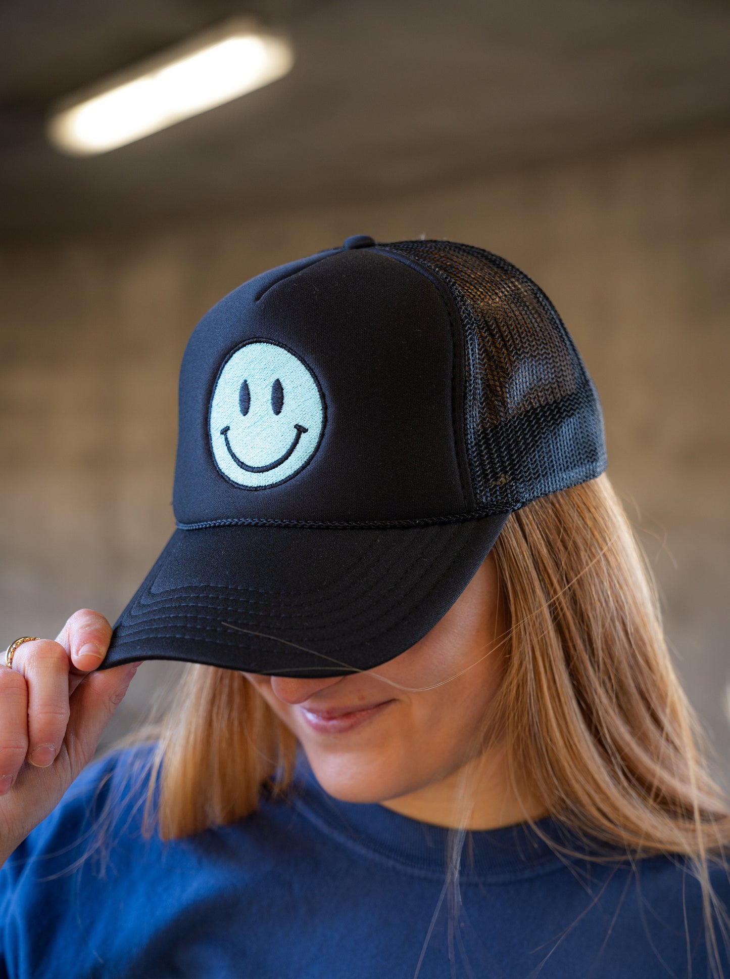 Smiley Face Trucker Hat