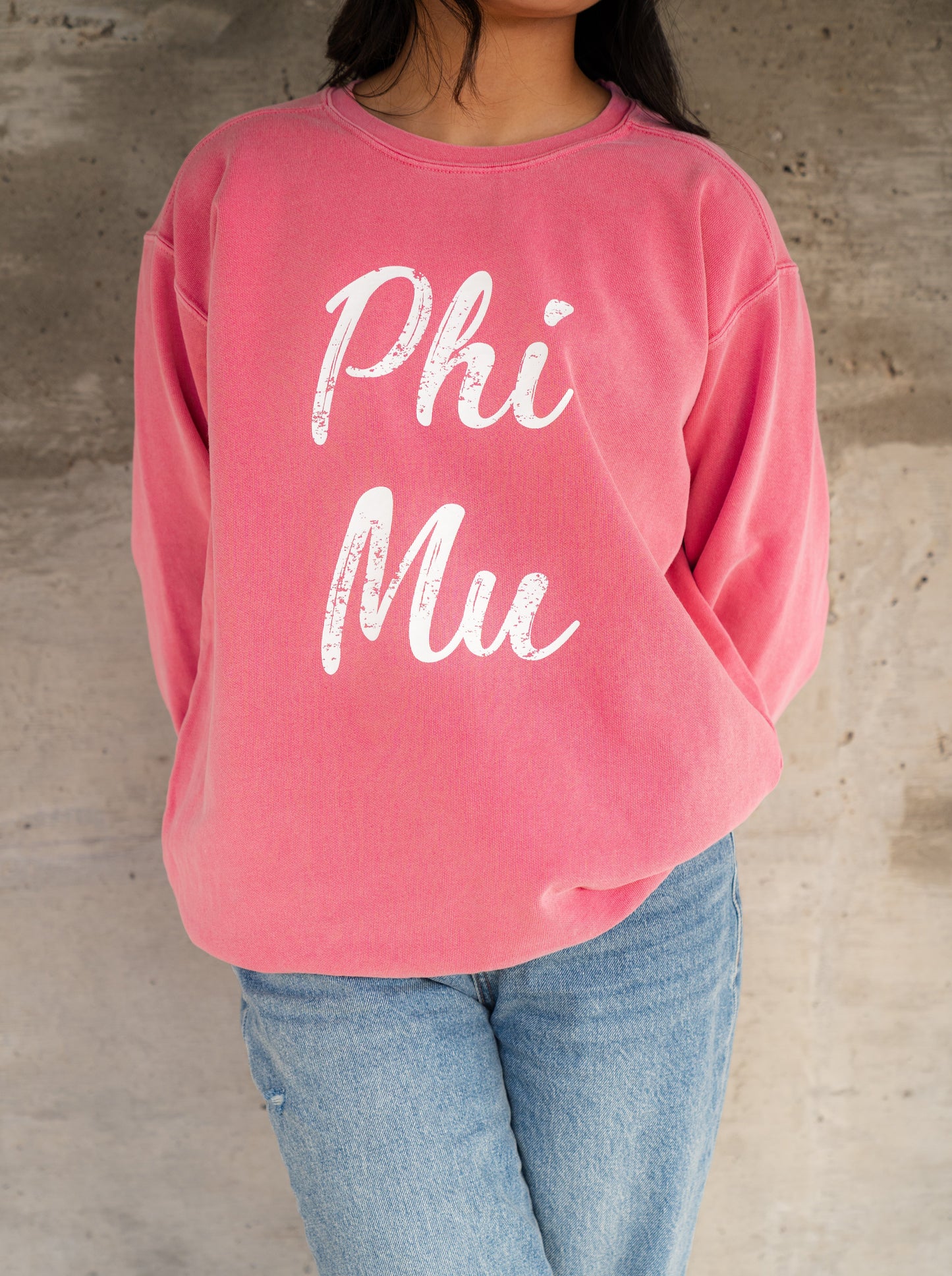 Comfort Colors Phi Mu Crewneck