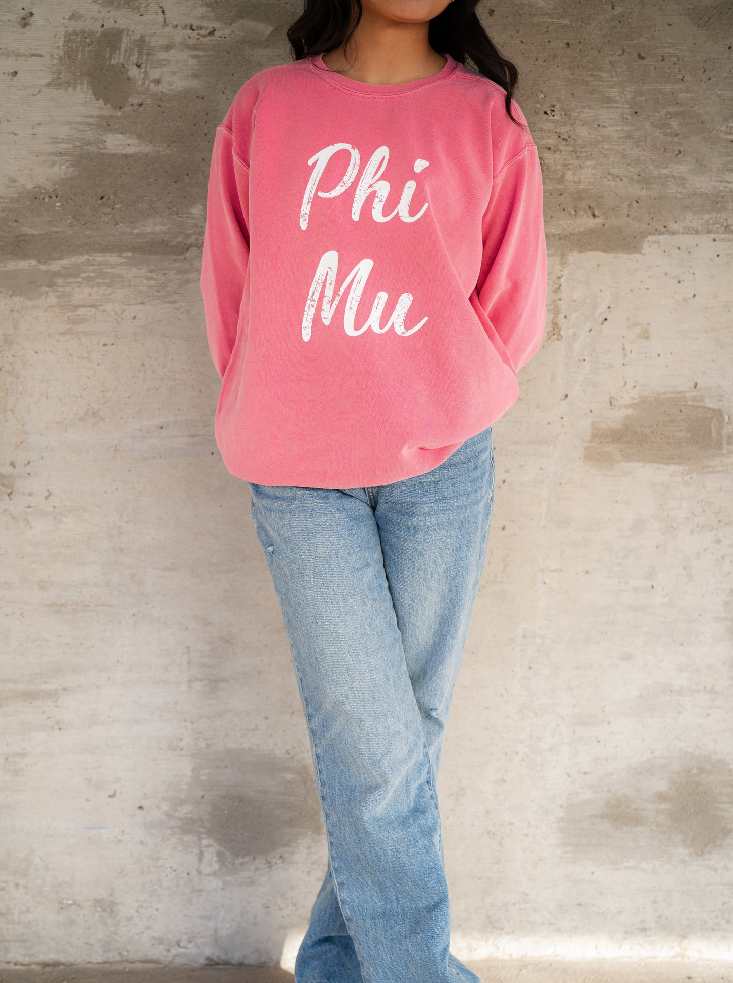 Comfort Colors Phi Mu Crewneck