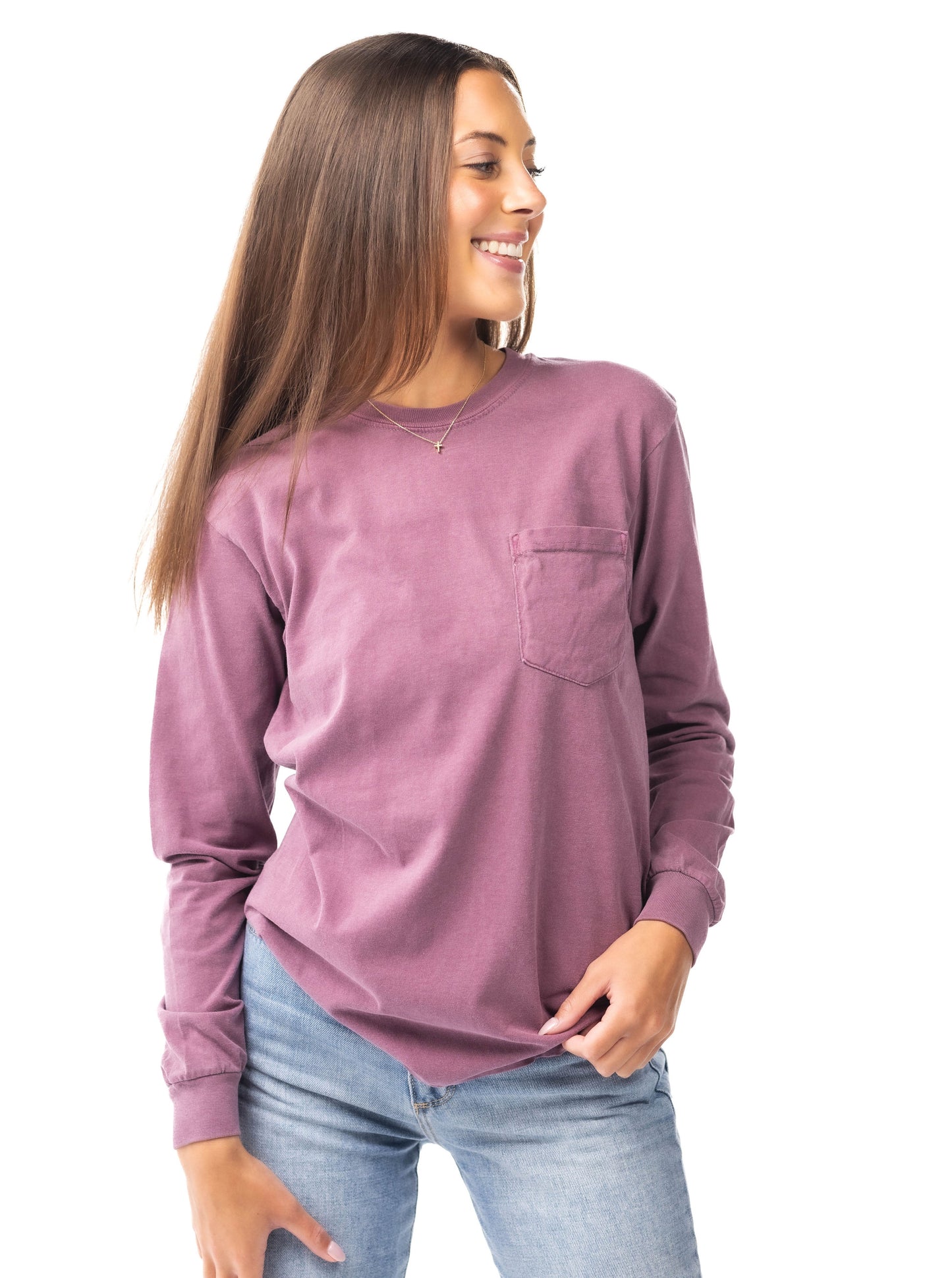 Comfort Colors Garment-Dyed Heavyweight Long Sleeve Pocket T-Shirt