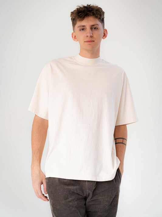 Los Angeles Apparel Oversized Short Sleeve High Mockneck T-shirt