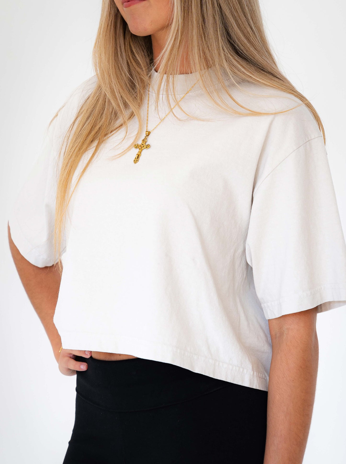 Los Angeles Apparel Oversized Crop Tee